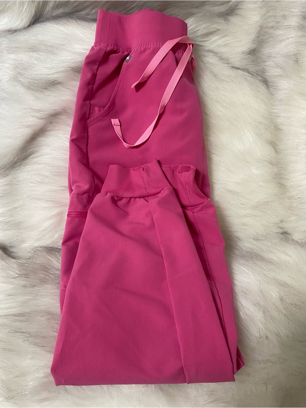 Figs High waist Zamora joggers f*ing pink